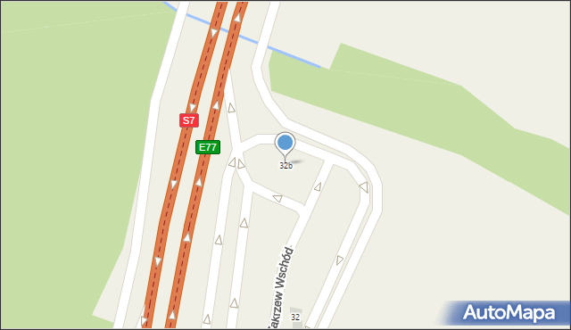 Wola Taczowska, Wola Taczowska, 32b, mapa Wola Taczowska