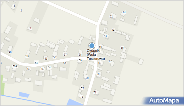 Wola Tesserowa, Wola Tesserowa, 60, mapa Wola Tesserowa