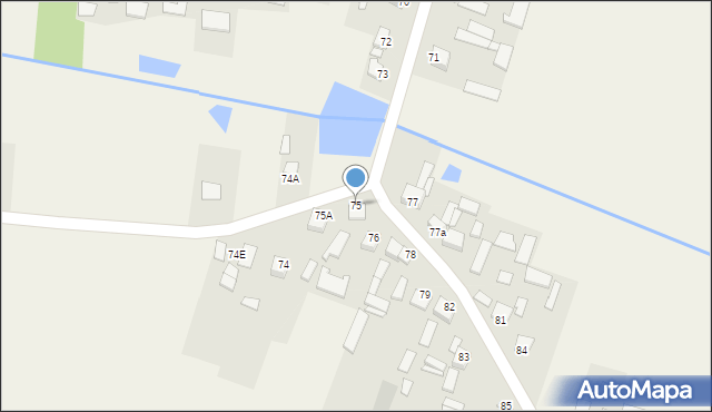 Wola Tesserowa, Wola Tesserowa, 75, mapa Wola Tesserowa
