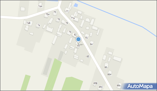Wola Tesserowa, Wola Tesserowa, 83, mapa Wola Tesserowa