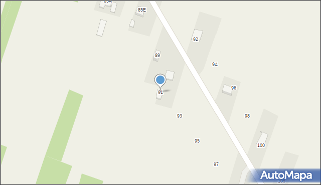 Wola Tesserowa, Wola Tesserowa, 91, mapa Wola Tesserowa