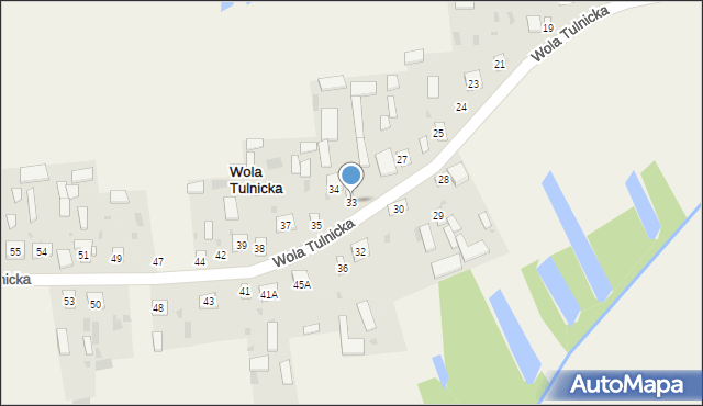 Wola Tulnicka, Wola Tulnicka, 33, mapa Wola Tulnicka