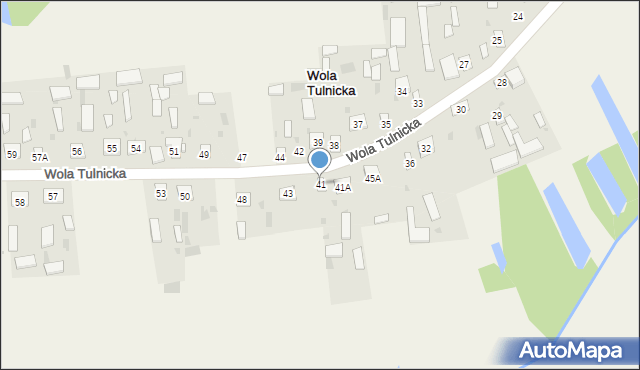 Wola Tulnicka, Wola Tulnicka, 41, mapa Wola Tulnicka
