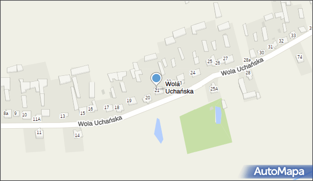 Wola Uchańska, Wola Uchańska, 21, mapa Wola Uchańska