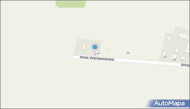 Wola Wacławowska, Wola Wacławowska, 1, mapa Wola Wacławowska