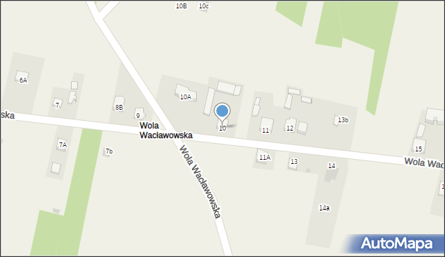 Wola Wacławowska, Wola Wacławowska, 10, mapa Wola Wacławowska