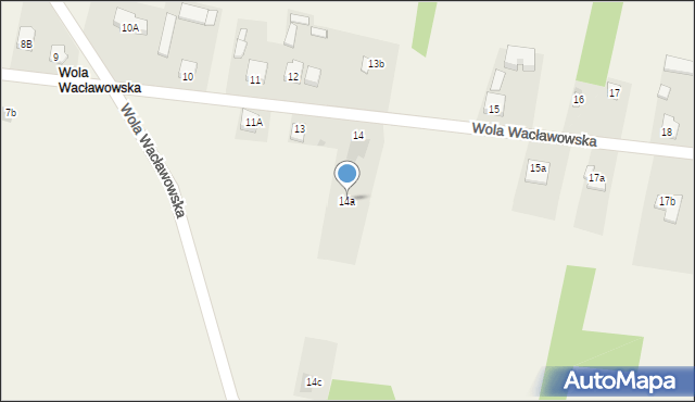 Wola Wacławowska, Wola Wacławowska, 14a, mapa Wola Wacławowska