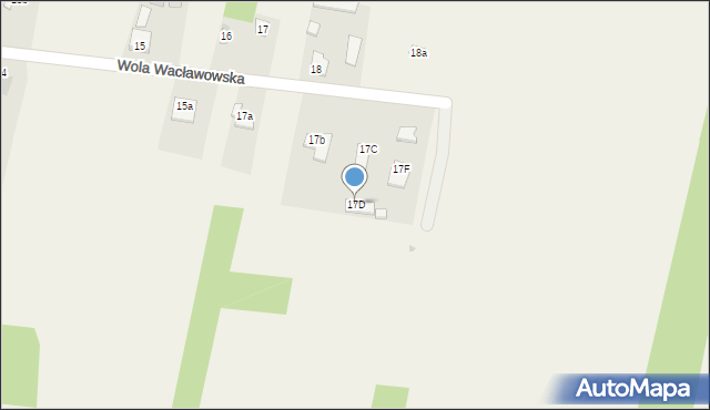 Wola Wacławowska, Wola Wacławowska, 17D, mapa Wola Wacławowska