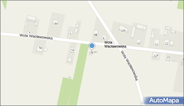 Wola Wacławowska, Wola Wacławowska, 7b, mapa Wola Wacławowska