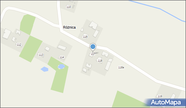 Wola Wadowska, Wola Wadowska, 117, mapa Wola Wadowska