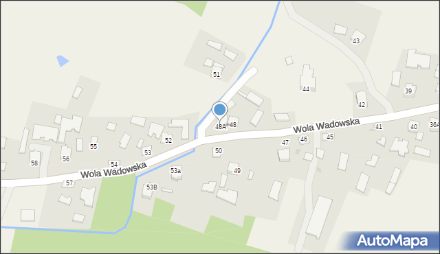 Wola Wadowska, Wola Wadowska, 48A, mapa Wola Wadowska