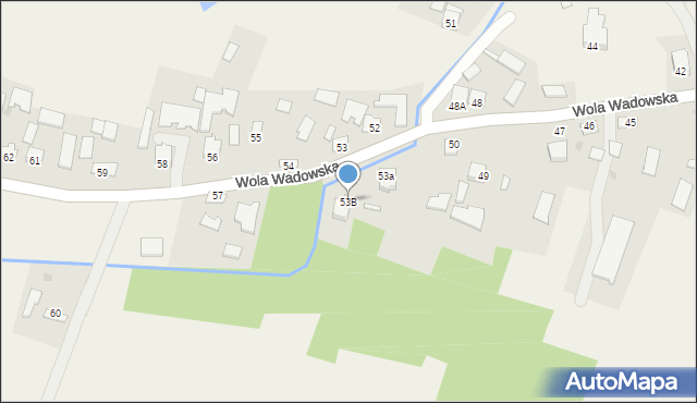 Wola Wadowska, Wola Wadowska, 53B, mapa Wola Wadowska