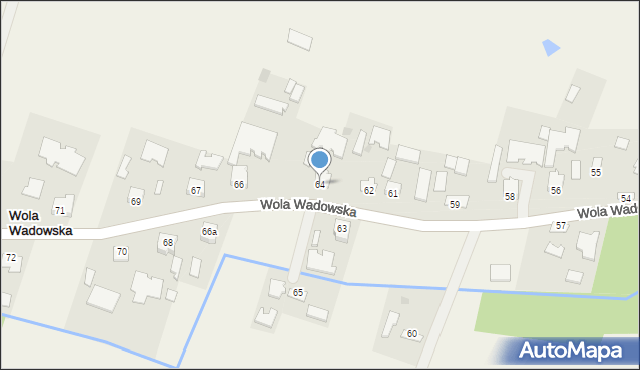 Wola Wadowska, Wola Wadowska, 64, mapa Wola Wadowska