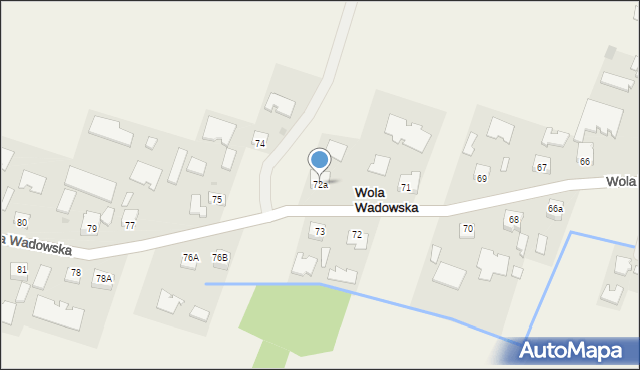 Wola Wadowska, Wola Wadowska, 72a, mapa Wola Wadowska