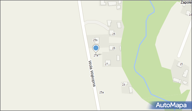 Wola Wąkopna, Wola Wąkopna, 27a, mapa Wola Wąkopna