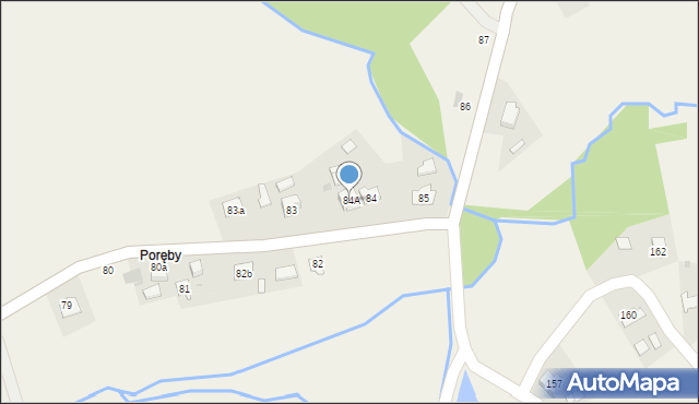 Wola Węgierska, Wola Węgierska, 84A, mapa Wola Węgierska