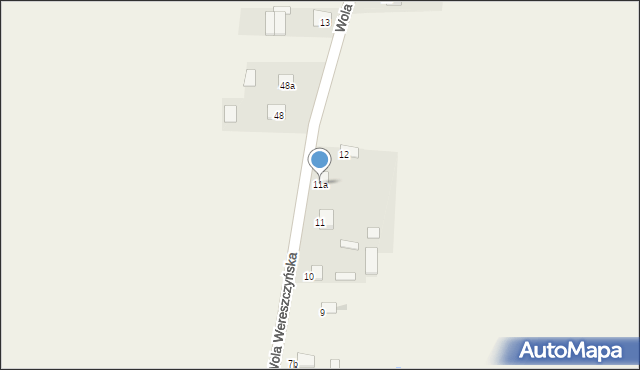 Wola Wereszczyńska, Wola Wereszczyńska, 11a, mapa Wola Wereszczyńska