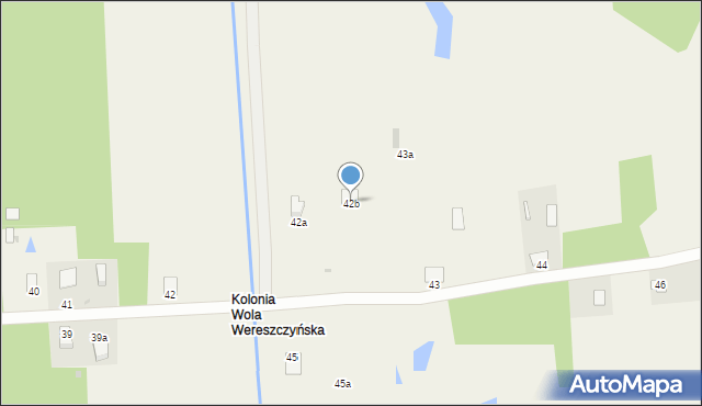 Wola Wereszczyńska, Wola Wereszczyńska, 42b, mapa Wola Wereszczyńska