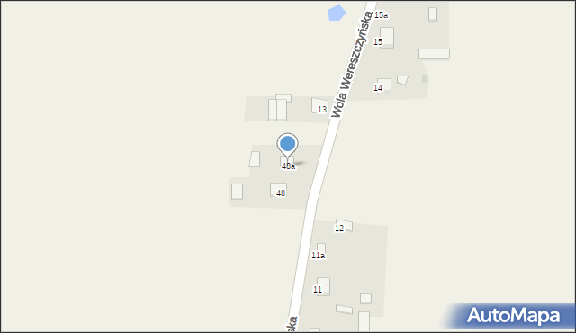 Wola Wereszczyńska, Wola Wereszczyńska, 48a, mapa Wola Wereszczyńska