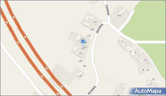 Wola Więcławska, Wolska, 133, mapa Wola Więcławska