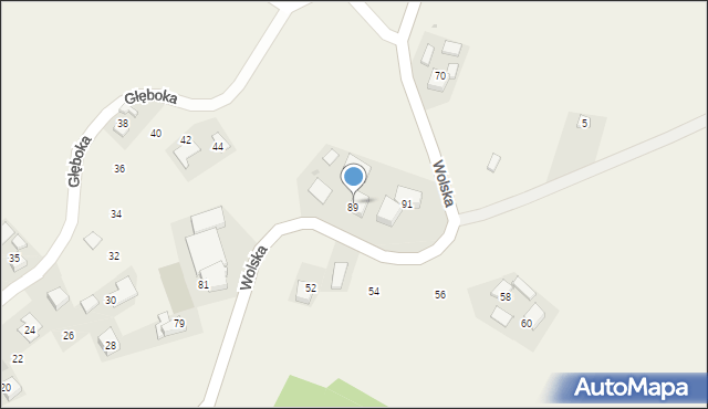 Wola Więcławska, Wolska, 89, mapa Wola Więcławska