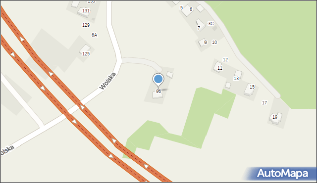 Wola Więcławska, Wolska, 96, mapa Wola Więcławska
