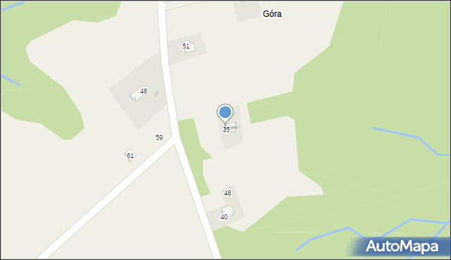 Wola Wieruszycka, Wola Wieruszycka, 35, mapa Wola Wieruszycka