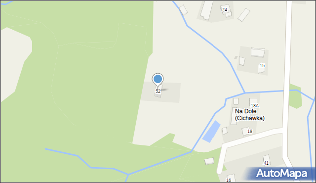 Wola Wieruszycka, Wola Wieruszycka, 52, mapa Wola Wieruszycka