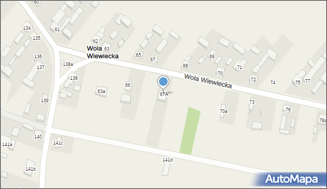 Wola Wiewiecka, Wola Wiewiecka, 67A, mapa Wola Wiewiecka