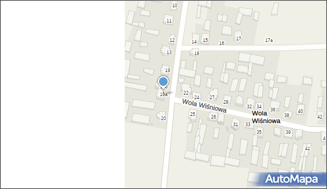 Wola Wiśniowa, Wola Wiśniowa, 19a, mapa Wola Wiśniowa