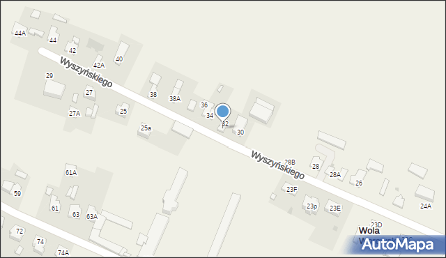 Wola Worowska, Wola Worowska, 34A, mapa Wola Worowska