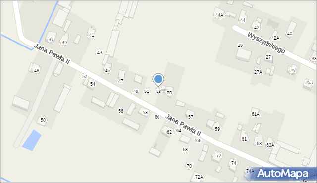 Wola Worowska, Wola Worowska, 53, mapa Wola Worowska