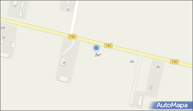 Wola Wrzeszczowska, Wola Wrzeszczowska, 25a, mapa Wola Wrzeszczowska