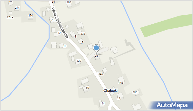 Wola Zabierzowska, Wola Zabierzowska, 16, mapa Wola Zabierzowska