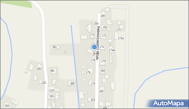 Wola Zabierzowska, Wola Zabierzowska, 256, mapa Wola Zabierzowska