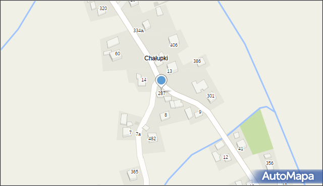 Wola Zabierzowska, Wola Zabierzowska, 287, mapa Wola Zabierzowska