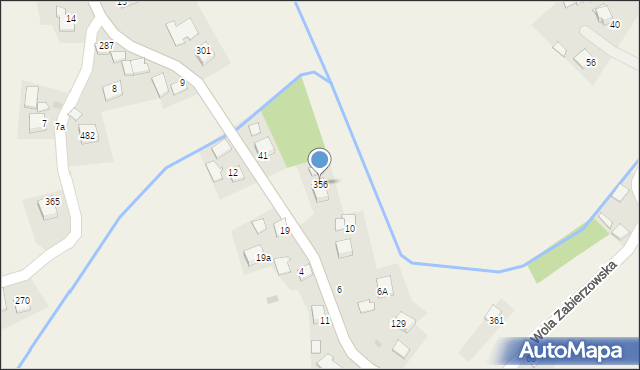 Wola Zabierzowska, Wola Zabierzowska, 356, mapa Wola Zabierzowska