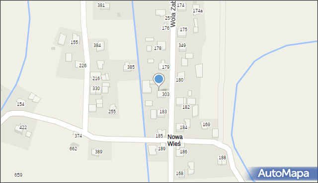 Wola Zabierzowska, Wola Zabierzowska, 503, mapa Wola Zabierzowska