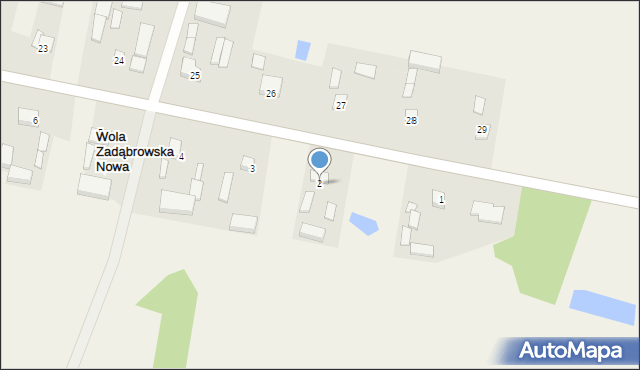 Wola Zadąbrowska Nowa, Wola Zadąbrowska Nowa, 2, mapa Wola Zadąbrowska Nowa