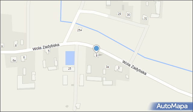Wola Zadybska, Wola Zadybska, 4, mapa Wola Zadybska