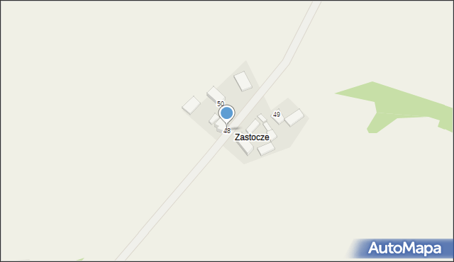 Wola Zagojska Górna, Wola Zagojska Górna, 48, mapa Wola Zagojska Górna