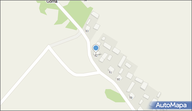 Wola Zagojska Górna, Wola Zagojska Górna, 62, mapa Wola Zagojska Górna