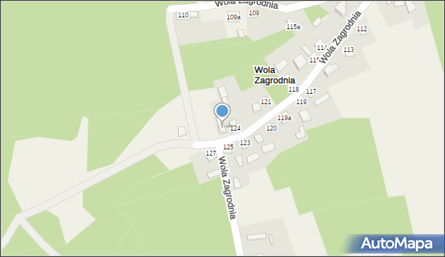 Wola Zagrodnia, Wola Zagrodnia, 126, mapa Wola Zagrodnia