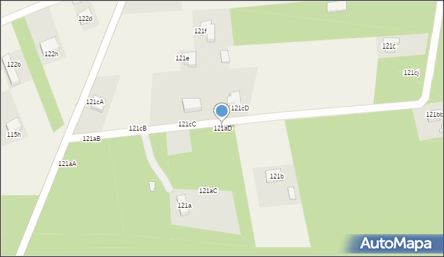 Wola Załężna, Wola Załężna, 121aD, mapa Wola Załężna