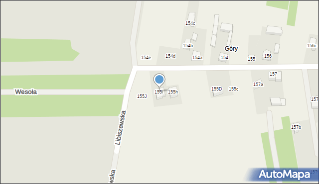Wola Załężna, Wola Załężna, 155i, mapa Wola Załężna