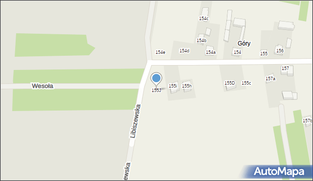 Wola Załężna, Wola Załężna, 155J, mapa Wola Załężna
