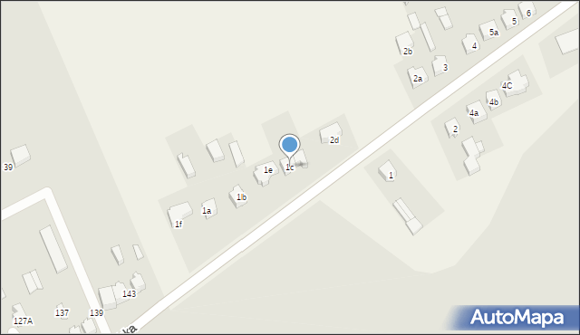 Wola Załężna, Wola Załężna, 1c, mapa Wola Załężna