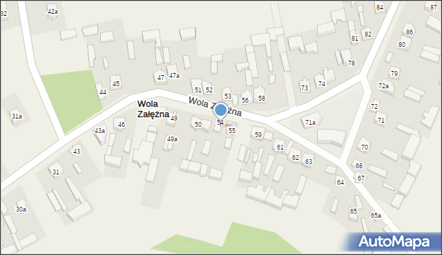 Wola Załężna, Wola Załężna, 54a, mapa Wola Załężna