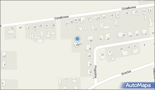 Wola Zambrowska, Wola Zambrowska, 45a, mapa Wola Zambrowska
