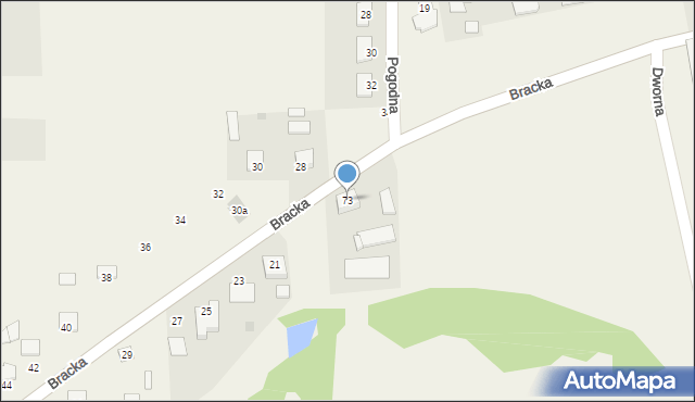 Wola Zambrowska, Wola Zambrowska, 73, mapa Wola Zambrowska